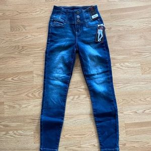 High waist skinny jeans